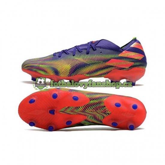 Kopačky Adidas Nemeziz9.1 FG Precision To Blur Nachový Růžový Zelená
