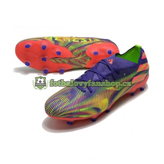 Kopačky Adidas Nemeziz9.1 FG Precision To Blur Nachový Růžový Zelená
