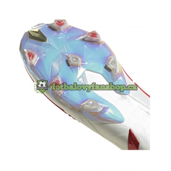 Kopačky Adidas Predator EDGE FG Showdown Červené Zlato Bílý