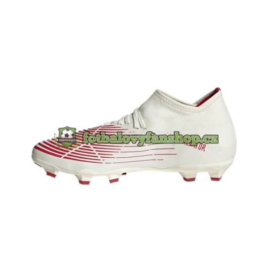 Kopačky Adidas Predator EDGE.3 FG Showdown Červené Zlato Bílý