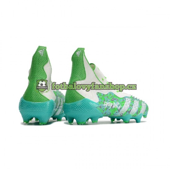 Kopačky Adidas Predator FREAK FG Bílý Zelená