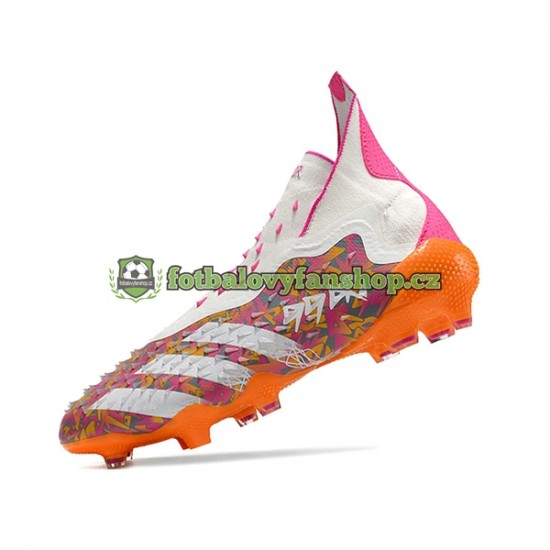 Kopačky Adidas Predator FREAK FG Nachový Oranžový Bílý
