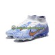 Kopačky Nike Air Zoom Mercurial Superfly IX Elite FG Zlato Modrý Bílý