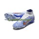 Kopačky Nike Air Zoom Mercurial Superfly IX Elite FG Zlato Modrý Bílý