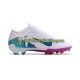 Kopačky Nike Air Zoom Mercurial Vapor XV Elite AG Nachový Růžový Bílý