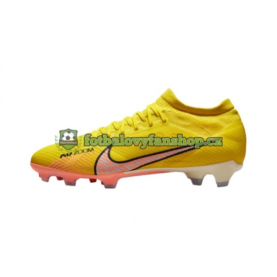 Kopačky Nike Air Zoom Mercurial Vapor XV Pro FG Lucent Růžový Žlutá