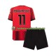 Dětský Domácí Dres AC Milán Ibrahimovic 11 2023-2024 Krátký rukáv Dětský Domácí Dres AC Milán Ibrahimovic 11 2023-2024 Krátký rukáv