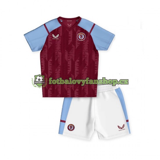 Dětský Domácí Dres Aston Villa 2023-2024 Krátký rukáv Dětský Domácí Dres Aston Villa 2023-2024 Krátký rukáv