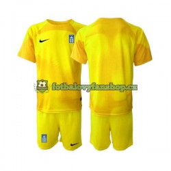 Dětský Brankářský Domácí Dres Řecko 2023 Krátký rukáv