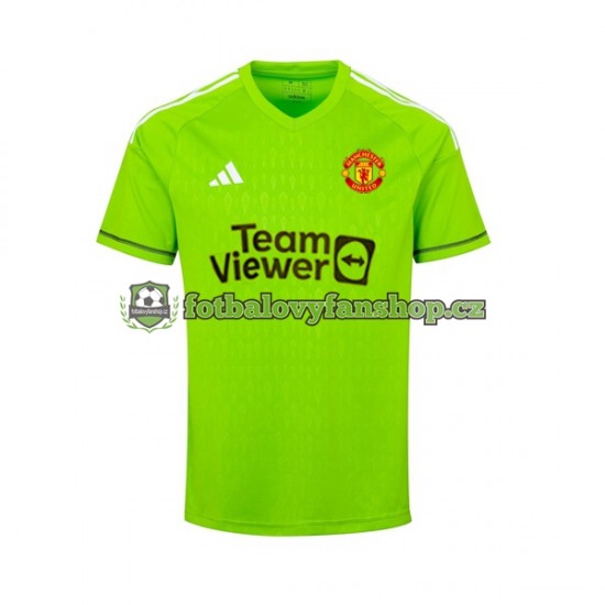 Dětský Brankářský Domácí Dres Manchester United Andre Onana 24 2023-2024 Krátký rukáv