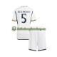 Dětský Domácí Dres Real Madrid Jude Bellingham 5 2023-2024 Krátký rukáv Dětský Domácí Dres Real Madrid Jude Bellingham 5 2023-2024 Krátký rukáv