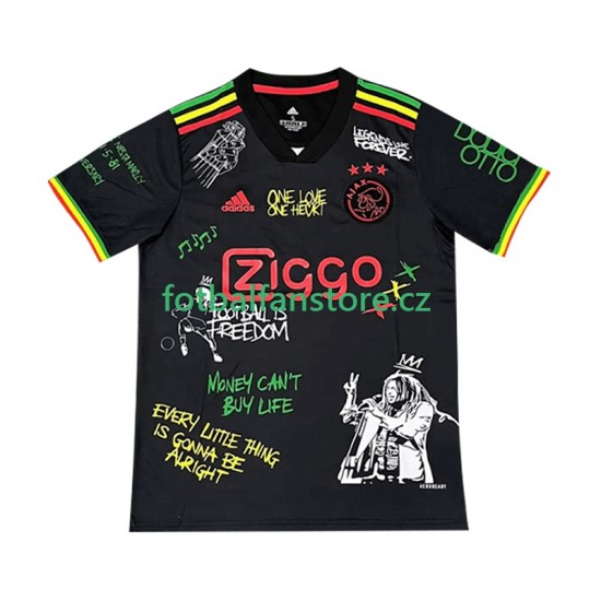 Muži Domácí Dres AFC Ajax Bob Marley Special 2025-2026 Černá Krátký rukáv