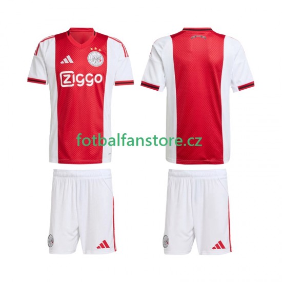 Dětský Domácí Dres AFC Ajax 2025-2026 Krátký rukáv Dětský Domácí Dres AFC Ajax 2025-2026 Krátký rukáv