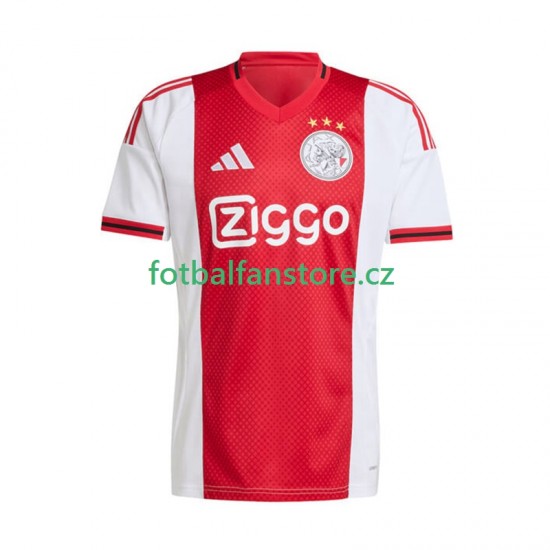 Muži Domácí Dres AFC Ajax 2025-2026 Krátký rukáv Muži Domácí Dres AFC Ajax 2025-2026 Krátký rukáv