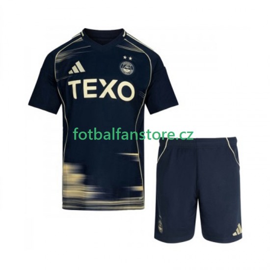 Dětský Venkovní Dres Aberdeen 2025-2026 Krátký rukáv Dětský Venkovní Dres Aberdeen 2025-2026 Krátký rukáv