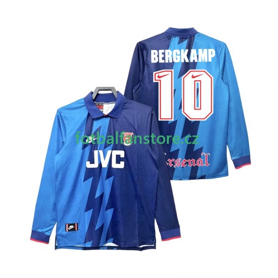 Muži Retro Venkovní Dres Arsenal Bergkamp 10 1995 1996 Dlouhými Rukávy Muži Retro Venkovní Dres Arsenal Bergkamp 10 1995 1996 Dlouhými Rukávy