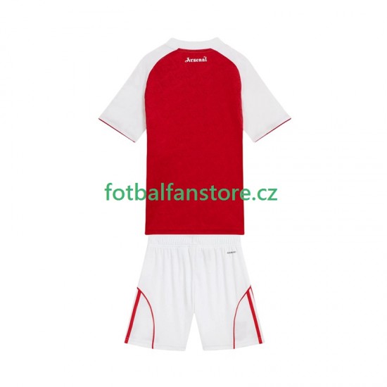 Dětský Domácí Dres Arsenal 2025-2026 Krátký rukáv