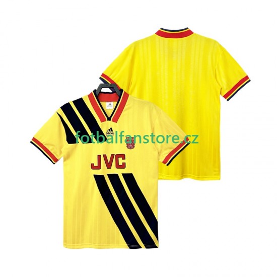 Muži Retro Venkovní Dres Arsenal 1993 1994 Krátký rukáv Muži Retro Venkovní Dres Arsenal 1993 1994 Krátký rukáv