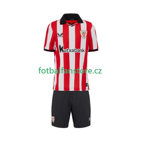 Dětský Domácí Dres Athletic Bilbao 2025-2026 Krátký rukáv Dětský Domácí Dres Athletic Bilbao 2025-2026 Krátký rukáv