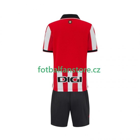 Dětský Domácí Dres Athletic Bilbao 2025-2026 Krátký rukáv