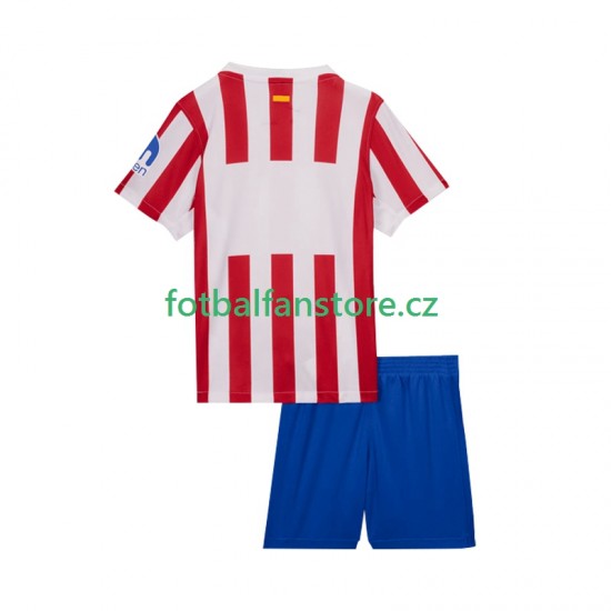 Dětský Domácí Dres Atlético Madrid 2025-2026 Krátký rukáv