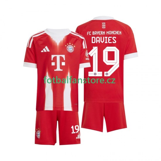 Dětský Domácí Dres FC Bayern Mnichov Alphonso Davies 19 2025-2026 Krátký rukáv