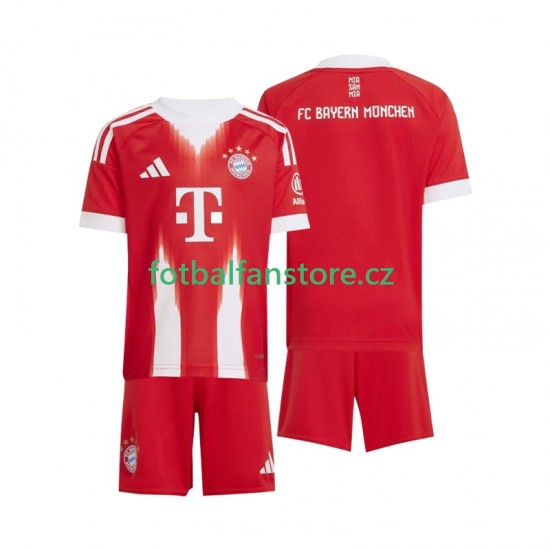 Dětský Domácí Dres FC Bayern Mnichov 2025-2026 Krátký rukáv Dětský Domácí Dres FC Bayern Mnichov 2025-2026 Krátký rukáv