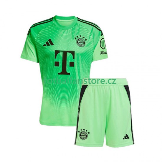 Dětský Brankářský Domácí Dres FC Bayern Mnichov 2025-2026 Krátký rukáv Dětský Brankářský Domácí Dres FC Bayern Mnichov 2025-2026 Krátký rukáv