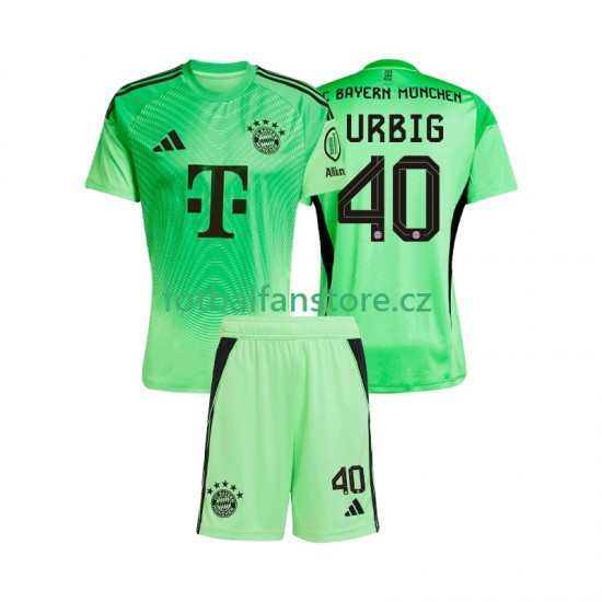 Dětský Brankářský Domácí Dres FC Bayern Mnichov Jonas Urbig 40 2025-2026 Krátký rukáv