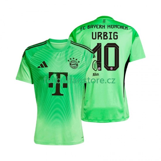 Muži Brankářský Domácí Dres FC Bayern Mnichov Jonas Urbig 40 2025-2026 Krátký rukáv Muži Brankářský Domácí Dres FC Bayern Mnichov Jonas Urbig 40 2025-2026 Krátký rukáv