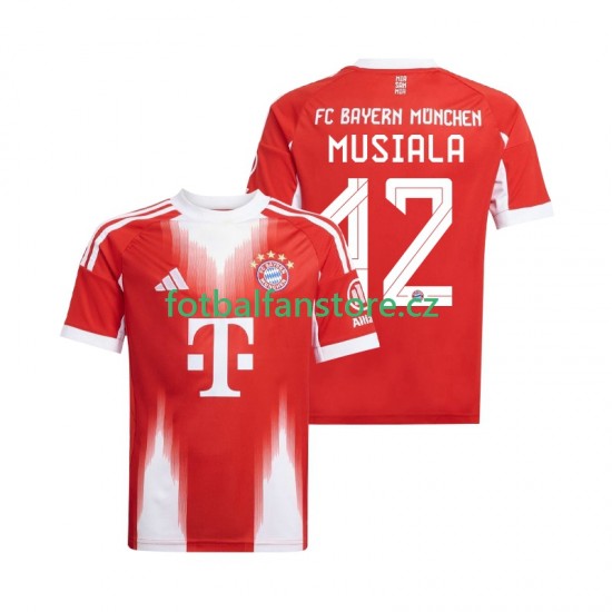 Muži Domácí Dres FC Bayern Mnichov Jamal Musiala 42 2025-2026 Krátký rukáv Muži Domácí Dres FC Bayern Mnichov Jamal Musiala 42 2025-2026 Krátký rukáv