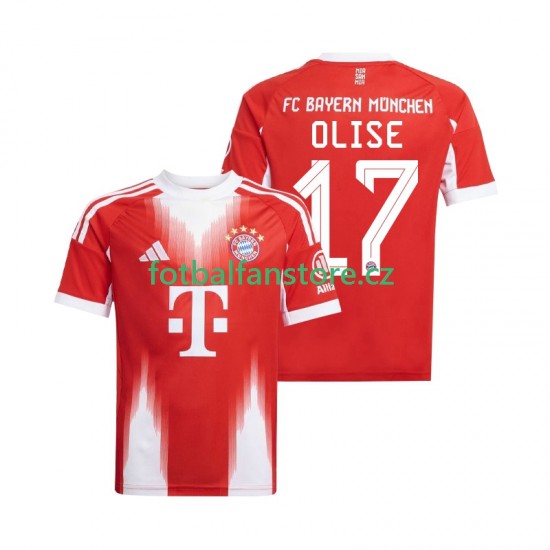 Muži Domácí Dres FC Bayern Mnichov Michael Olise 17 2025-2026 Krátký rukáv Muži Domácí Dres FC Bayern Mnichov Michael Olise 17 2025-2026 Krátký rukáv