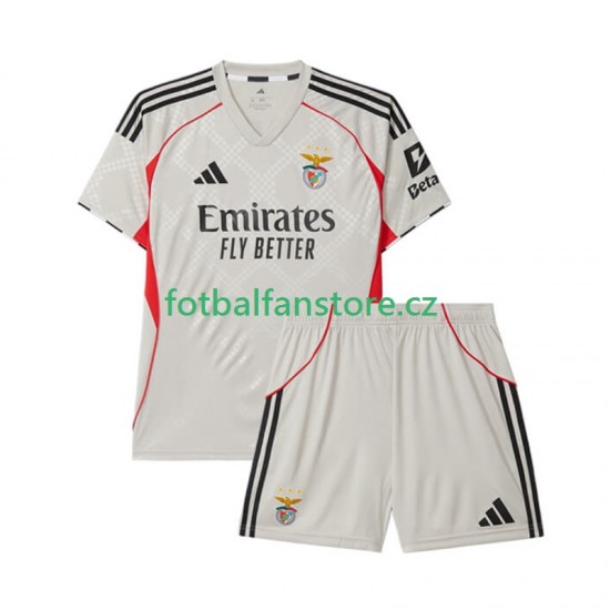 Dětský Venkovní Dres Benfica 2025-2026 Krátký rukáv Dětský Venkovní Dres Benfica 2025-2026 Krátký rukáv