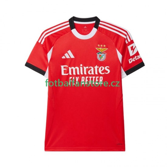 Muži Domácí Dres Benfica 2025-2026 Krátký rukáv Muži Domácí Dres Benfica 2025-2026 Krátký rukáv