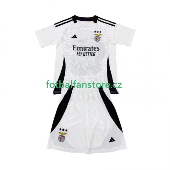 Dětský Domácí Dres Benfica Special 2025-2026 Bílý Krátký rukáv Dětský Domácí Dres Benfica Special 2025-2026 Bílý Krátký rukáv