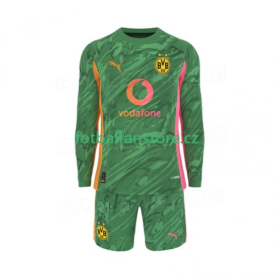 Dětský Brankářský Domácí Dres Borussia Dortmund 2025-2026 Dlouhými Rukávy Dětský Brankářský Domácí Dres Borussia Dortmund 2025-2026 Dlouhými Rukávy