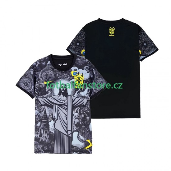 Muži Domácí Dres Brazílie Cheist the Redeemer 2024 Krátký rukáv Muži Domácí Dres Brazílie Cheist the Redeemer 2024 Krátký rukáv
