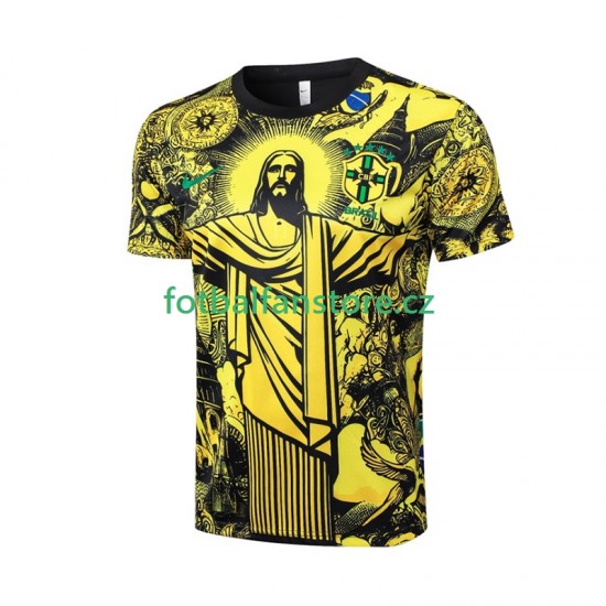 Muži Domácí Dres Brazílie Jesus 2024 Krátký rukáv Muži Domácí Dres Brazílie Jesus 2024 Krátký rukáv