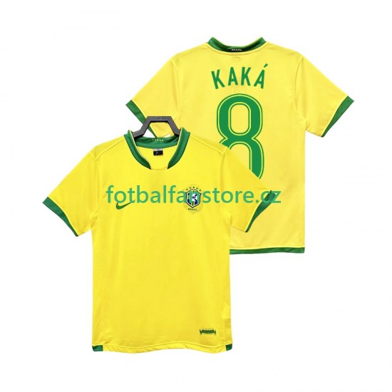Muži Retro Domácí Dres Brazílie KAKA 8 2006 Krátký rukáv