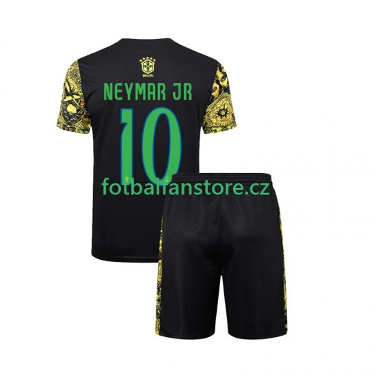 Dětský Domácí Dres Brazílie Neymar JR 10 Jesus 2024 Krátký rukáv Dětský Domácí Dres Brazílie Neymar JR 10 Jesus 2024 Krátký rukáv
