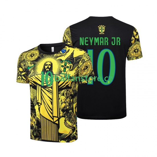 Muži Domácí Dres Brazílie Neymar JR 10 Jesus 2024 Krátký rukáv