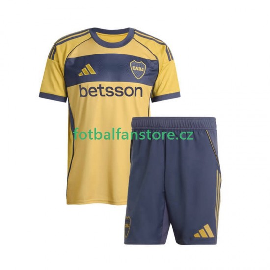 Dětský Venkovní Dres CA Boca Juniors 2025-2026 Krátký rukáv Dětský Venkovní Dres CA Boca Juniors 2025-2026 Krátký rukáv