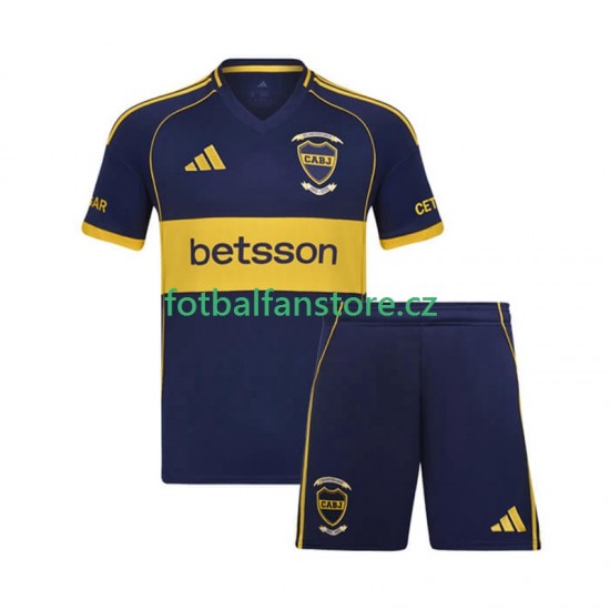 Dětský Domácí Dres CA Boca Juniors 2025-2026 Krátký rukáv Dětský Domácí Dres CA Boca Juniors 2025-2026 Krátký rukáv