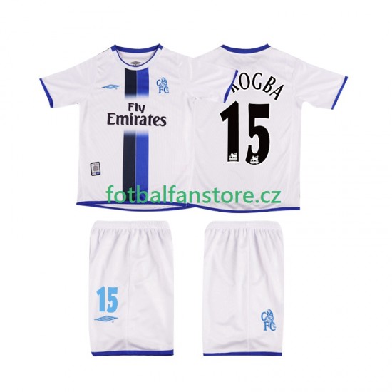 Dětský Retro Venkovní Dres Chelsea DROGBA 15 2003 Krátký rukáv