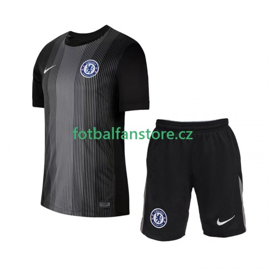 Dětský Brankářský Domácí Dres Chelsea 2025-2026 Krátký rukáv Dětský Brankářský Domácí Dres Chelsea 2025-2026 Krátký rukáv