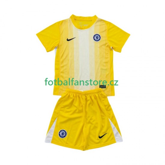 Dětský Brankářský Alternativní Dres Chelsea 2025-2026 Krátký rukáv Dětský Brankářský Alternativní Dres Chelsea 2025-2026 Krátký rukáv