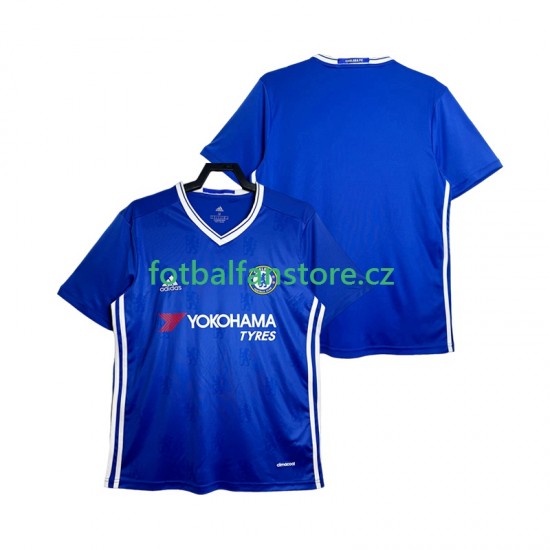 Muži Retro Domácí Dres Chelsea 2016-2017 Krátký rukáv