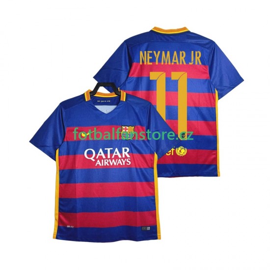Muži Retro Domácí Dres FC Barcelona Neymar JR 11 2015-2016 Krátký rukáv