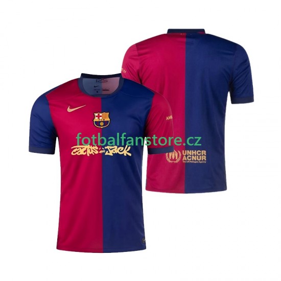 Muži Domácí Dres FC Barcelona TRAVIS SCOTT 2024-2025 Krátký rukáv Muži Domácí Dres FC Barcelona TRAVIS SCOTT 2024-2025 Krátký rukáv