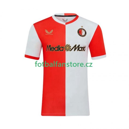 Muži Domácí Dres Feyenoord Rotterdam 2025-2026 Krátký rukáv Muži Domácí Dres Feyenoord Rotterdam 2025-2026 Krátký rukáv